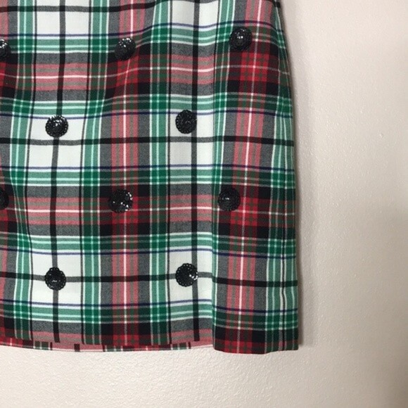 Vineyard Vines Winter Tartan Wool blend mini skirt size 2 - Picture 3 of 10